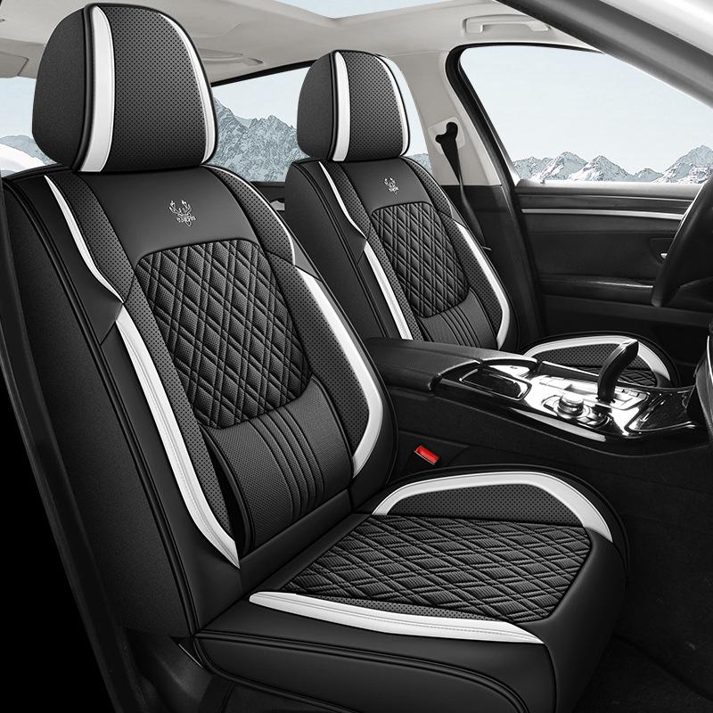 Potahy sedadel 1 ks Luxusní potahy sedadel z PU kůže Univerzální automobilový potah sedadla Vhodný pro většinu nákladních automobilů Sedanů a SUV Snadná instalace Prodyšný