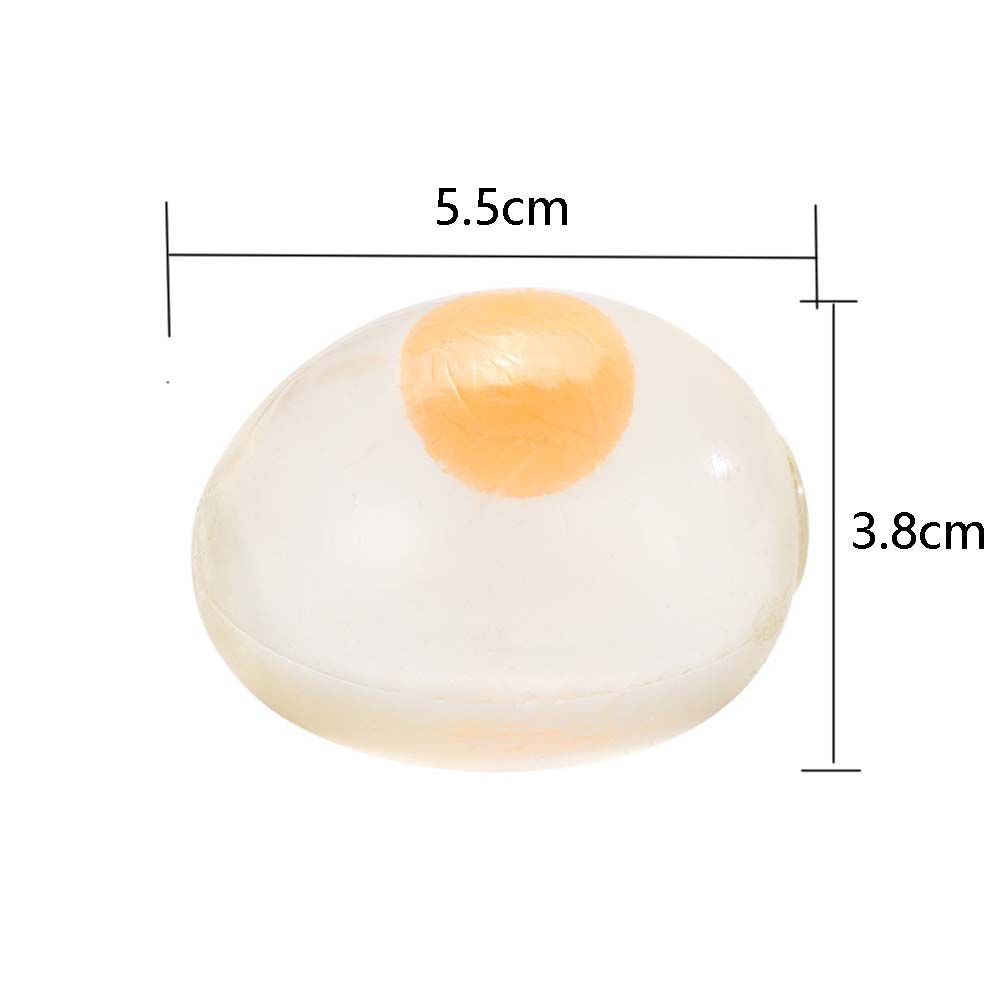 Simulation Egg Novelty Gag Toys Anti Stress Ball Fun Splat Egg Venting Balls Squeezing Toy Funny Gift for Kids