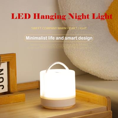 Multifunctional Table Lamp USB Recharge 3Colors Dimming Night Light Touch Switch Portable Eye Care Desk Lamp for Indoor Lighting