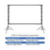 Portable Projector Screen with Stand Projection Screen Indoor Outdoor Movie Screen with Carrying Bag Fast Setup for