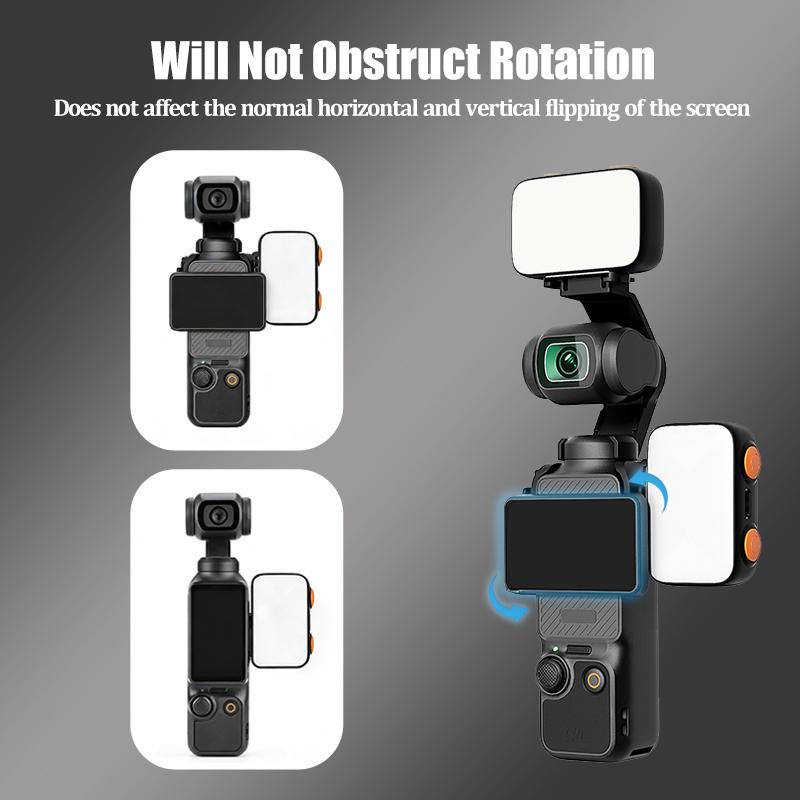 Led Fill Light for DJI OSMO Pocket 3 Accessories Photography Lighting Light 800mAh Rechargeable Portable Photography Light