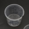 Calibrated Mixing Ratios Disposable Clear Graduated Plastic Mixing Cups for Paint UV Resin Epoxy 400ml Measuring Ratios