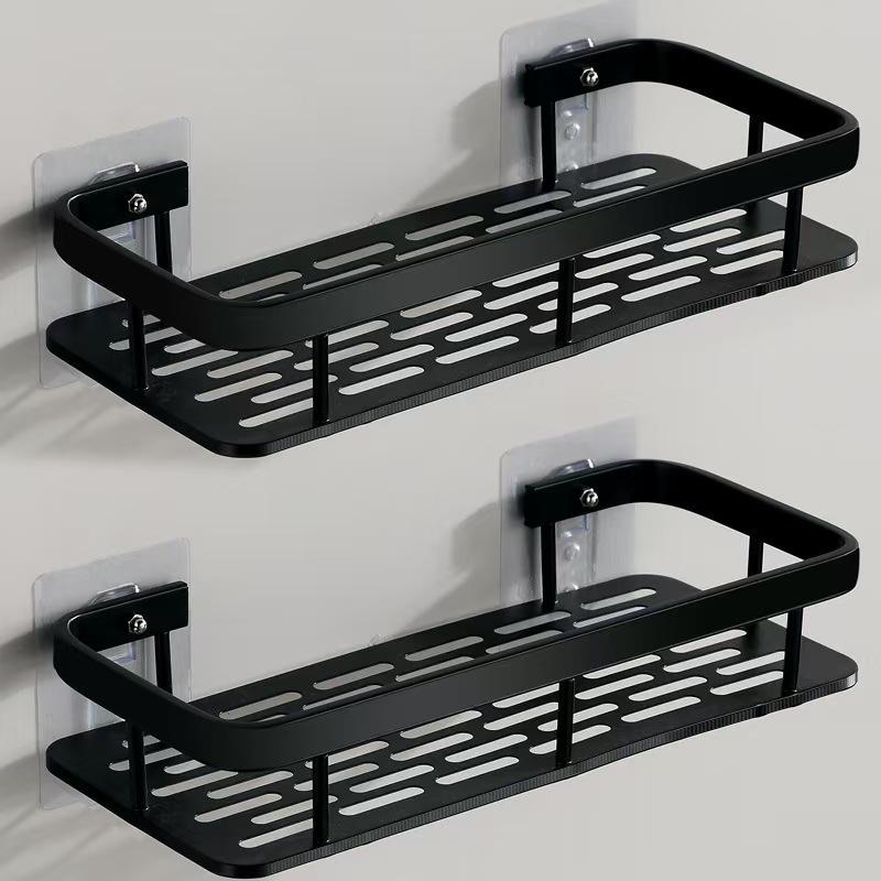 Punch-Free Bathroom Cabinet Shelf: Wall-Mounted Storage Rack for Toiletries & Washstand Supplies