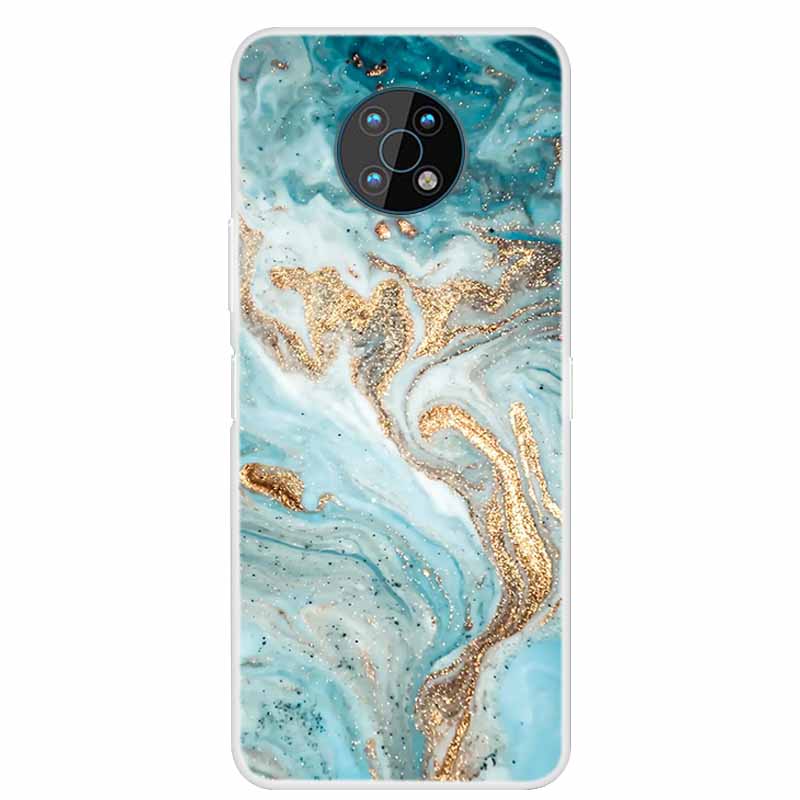 For Nokia G50 Cases G20 G10 G300 Clear Marble Soft Silicone Phone Cases for Nokia G50 5G Back Covers Bumper For NokiaG20 G 50 5G