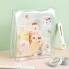 Data Receipt Storage Bag Stationery Transparent Winding Storage Bag Stationery Skincare Products Convenient To Hold