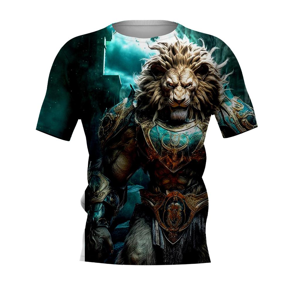 New Summer Tiger Pattern 3D Print T-Shirts Men Women Animal Cute O-Neck Short Sleeve Oversized Harajuku Tee Top Kid Man Clothing