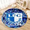 Tappeto Rotondo FC Magdeburg, Tappeto per Soggiorno Camera da Letto Divano Sala Giochi Decorazione, Tappetino Antiscivolo 56