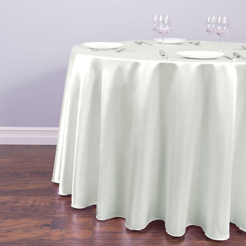 

Satin Tablecloth Wedding Decoration Round Table Cover Cloth Flexible Glass Table Protector Table Skirts Hotel Banquet Gold 145cm