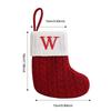 Knitted Letter Christmas Stocking Ornament, Creative Sock Decoration for Holiday