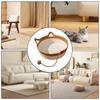 Four Seasons Universal Cat Bed Pet Nest Pure Manual Rattan Woven Cattailgrass Scratch Board Removable Washable Winter Warm Pad