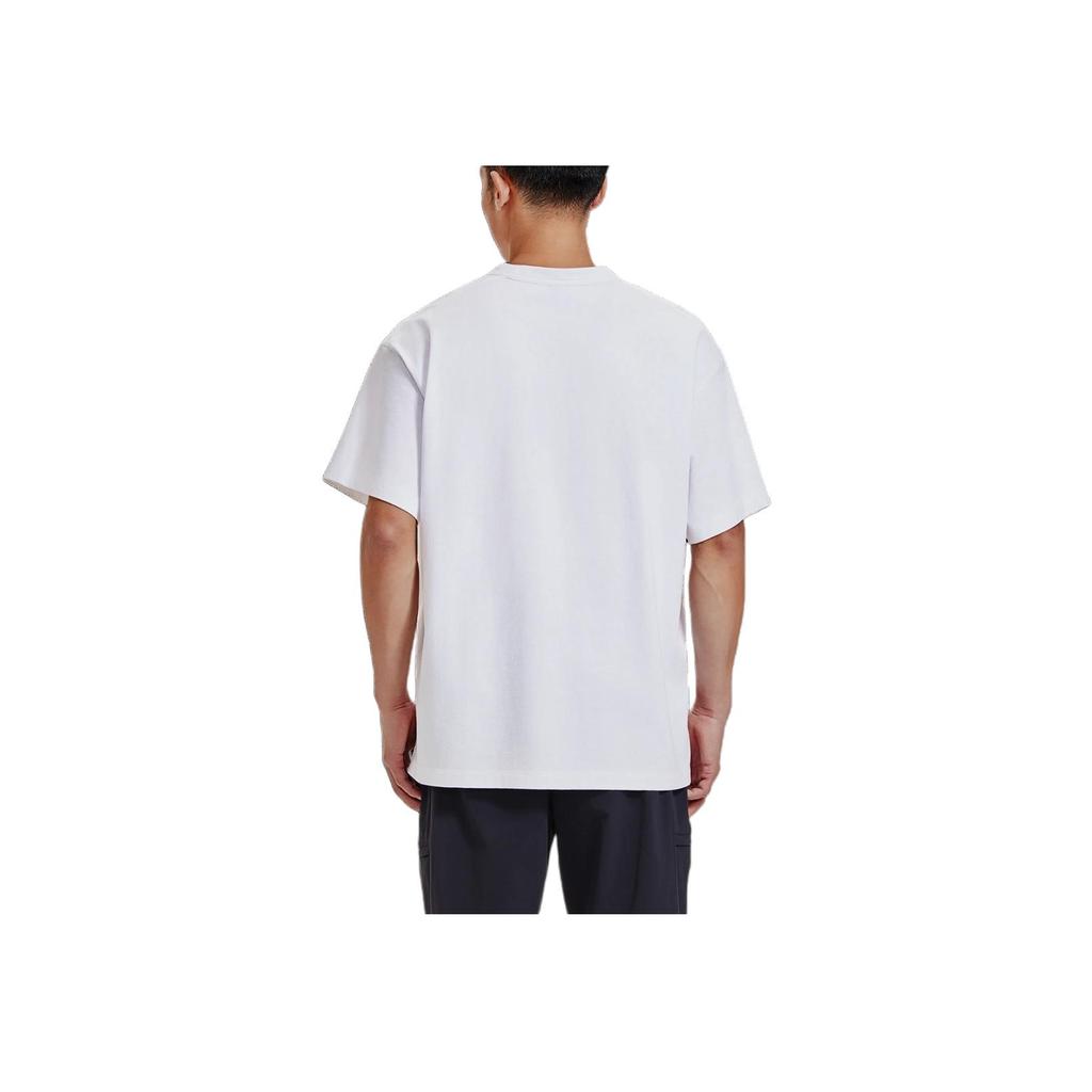 Under Armour Alphabet Logo Print Breathable Training Round Neck Short Sleeve Drop Shoulder T-Shirt Unisex Tops White 1387994-100