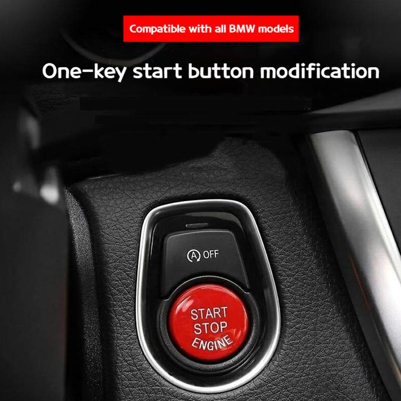 For BMW 1 3 5 7 Series F20 F22 F30 F10 F11 F01 F02 F15 F16 F25 F26 F48 Engine START STOP Button Cover Key Decor With OFF Button