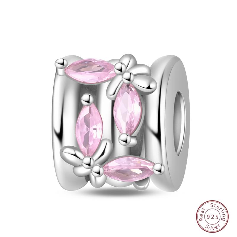 New Copper Charm Bead Mother'S Day Love Heart Family Charm Bead Pendant Fits Bracelet Womens Jewelry Gift