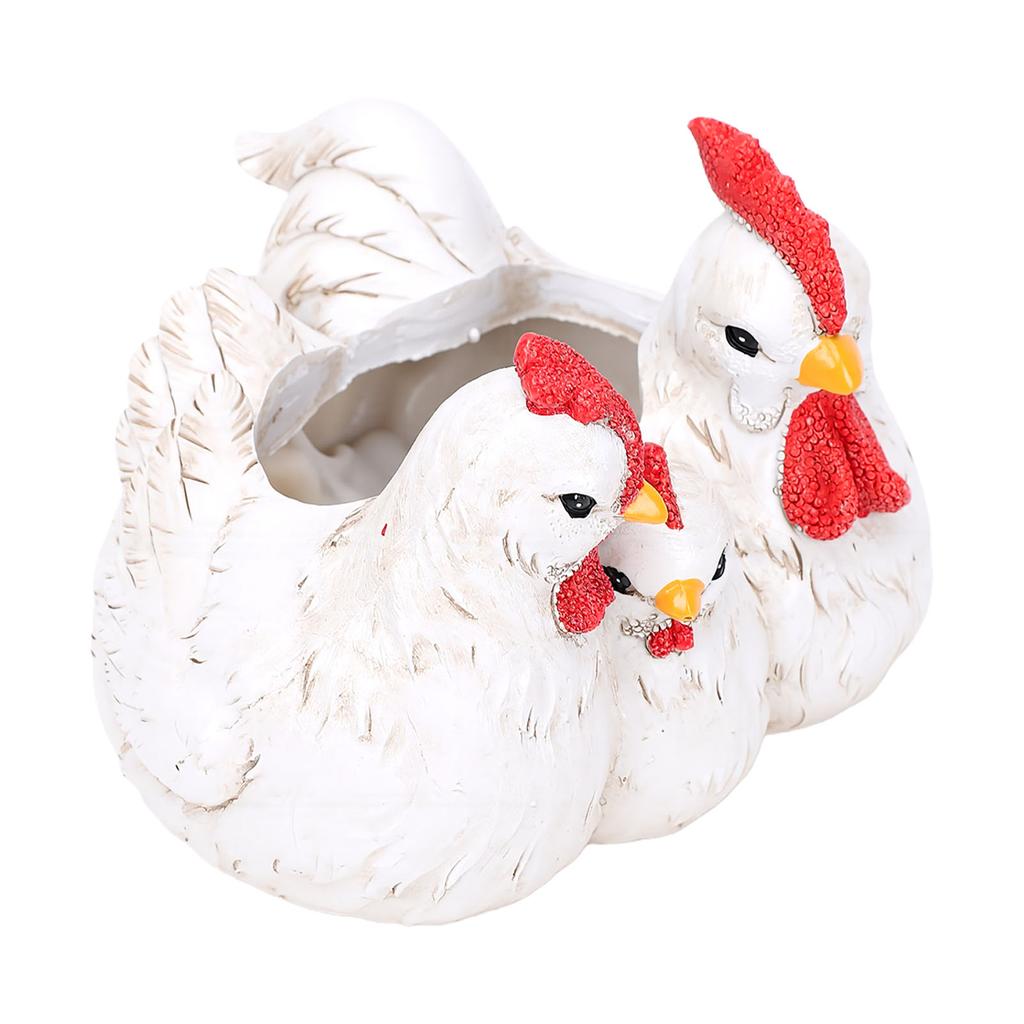 Chicken Statue Sculpture Resin Rural   Rooster Chicken Figurine Decoration for Yard Garden