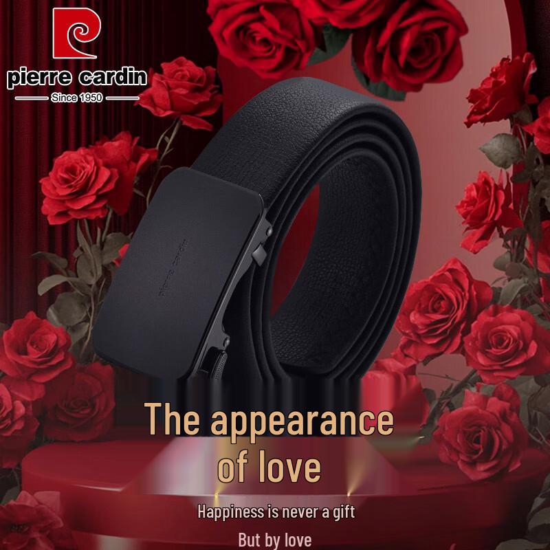 

Pierre Cardin Men s Automatic Buckle Leather Business Belt