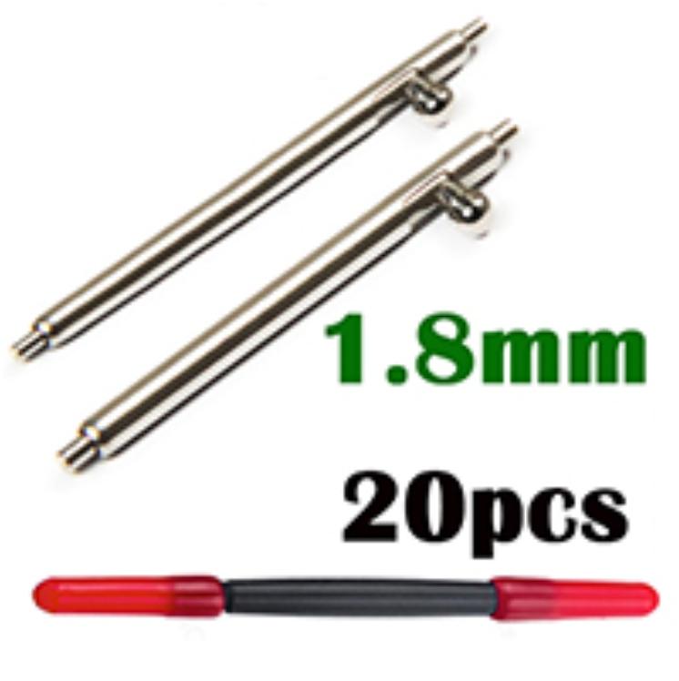 20pcs Quick Release Link Pins Width 18/20/2/23mm 10-17mm 1.5mm/1.8mm Diameter Spring Bars for Smart Watch Strap Bracelet