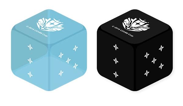 

Hololive OFFICIAL CARD GAME Official Dice Blue Black of Light & (Set 2)