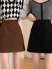 Women's High-Waist Corduroy Skirt - Slimming Petite Korean Style for Autumn/Winter