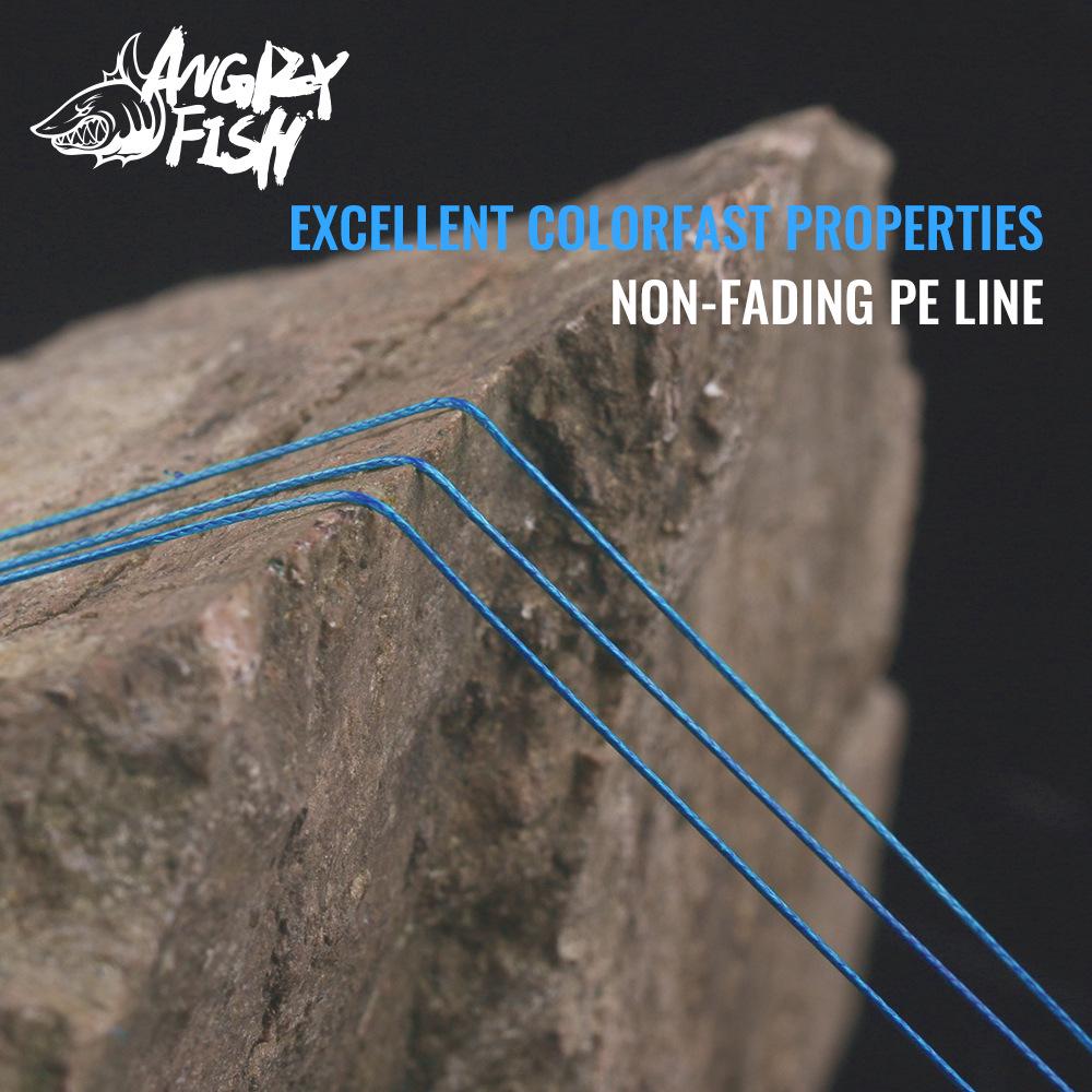 8-Strand PE Fishing Line, 300m - High-Strength, Colorfast, Wear & Bite Resistant, Horse Color Woven Line for Lure Fishing.