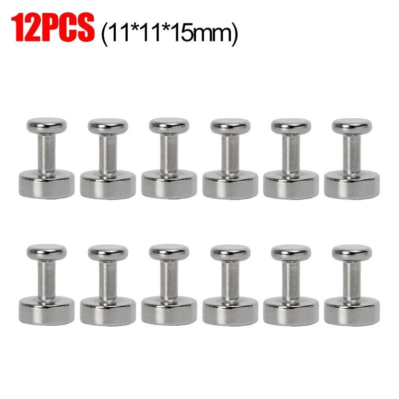 24/2PCS Neodymium Magnetic Thumbtacks Suction Cup Strong Magnet Push Pin for Refrigerator Whiteboard Kitchen Office Magnets Hook