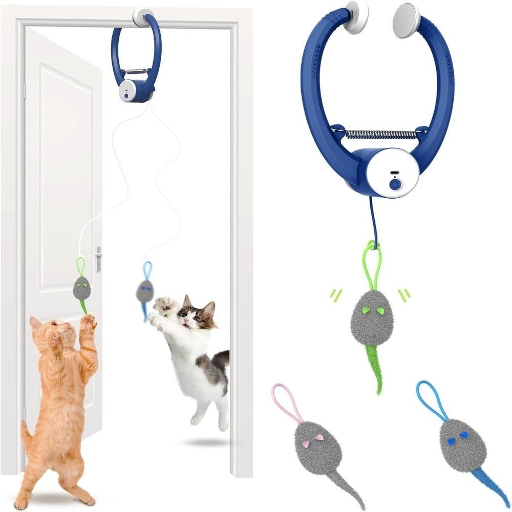 USB Rechargeable Door Hanging Automatic Kitten Toys Teasing Toys for Cats  Home
