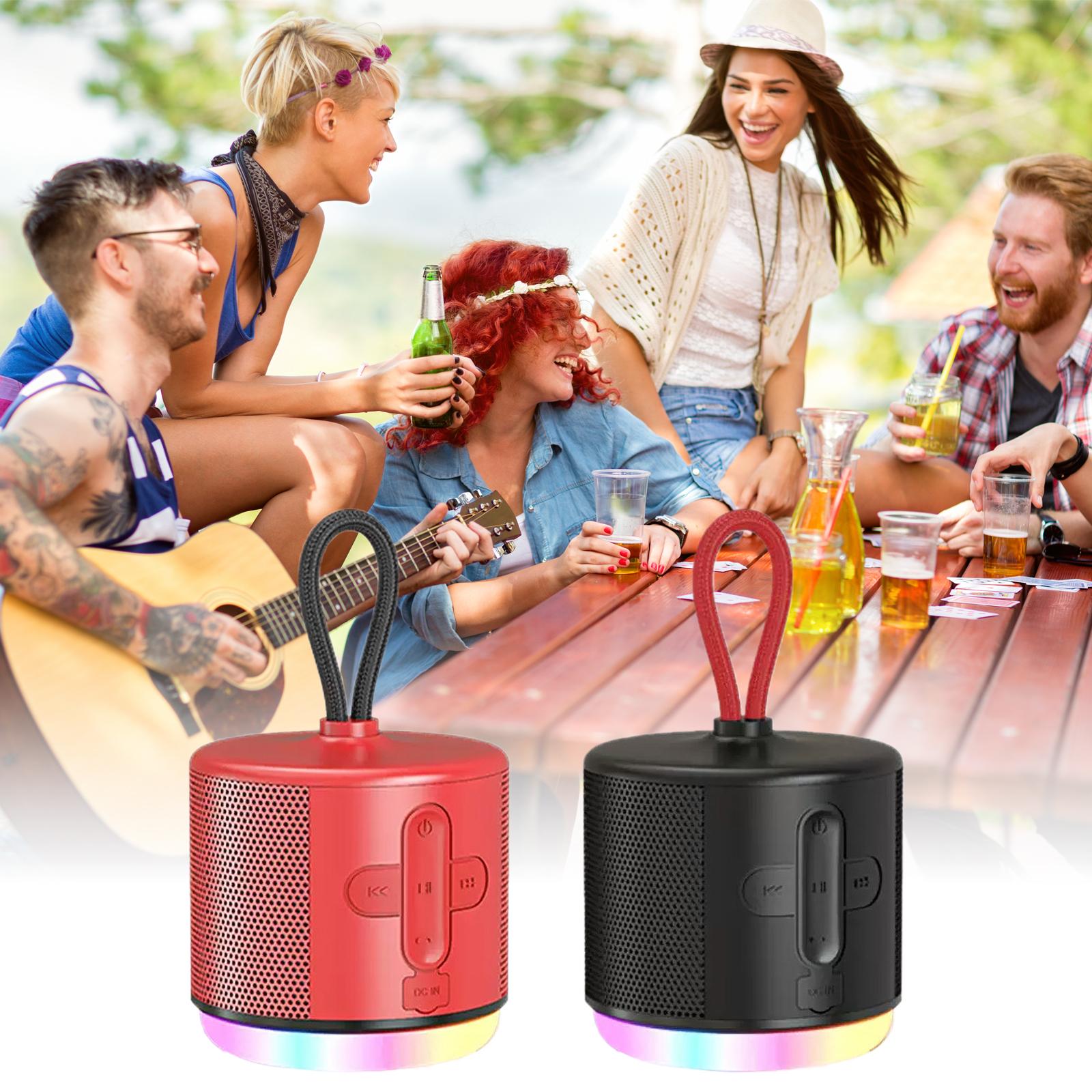 

Спортивный на открытом воздухе BLE5.0 Bluetooth-совместимый сабвуфер 52 мм большой размер динамика громкоговоритель для офиса дома чёрный