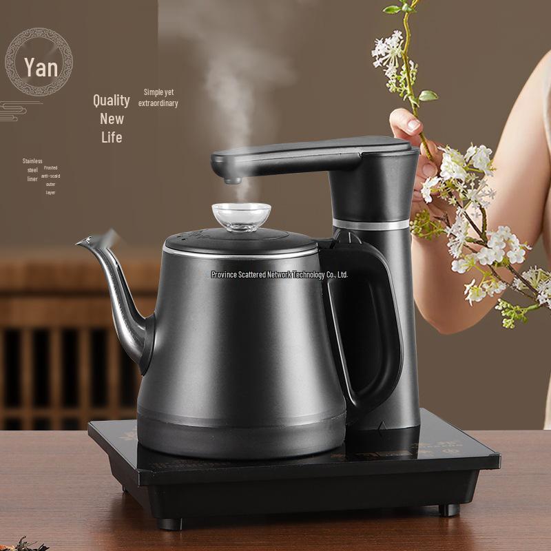 Automatic Electric Tea Brewing Kettle with Built-in Teapot and Stand