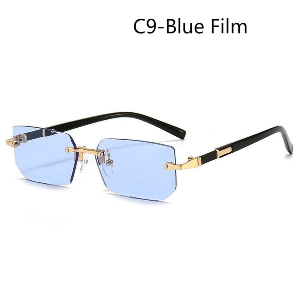 New Frameless Fashion Sunglasses Trend Rimless Cut Edge Shades Versatile Sun Glasses For Men Women