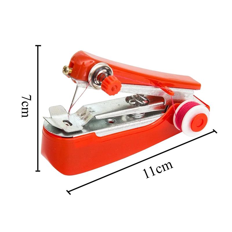 Handheld Sewing Machine Clothes Fabrics Sewing Accessories DIY Home Mini Manual Stitch Needlework Machine Sewing Tool Supplies