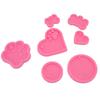 7Pcs Set Silicone Chocolate Mold DIY Cute Fondant Mold Baking Tool for Bakery Kitchen