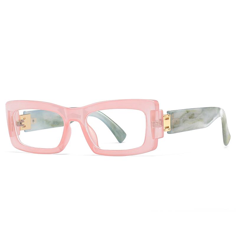 

971 Anti Blue Light White Film Narrow Glasses European American Street Photography Sunglasses Modern Style
