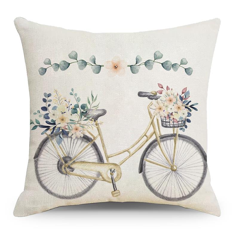 

Наволочка с принтом зеленых листьев в скандинавском стиле Растение Буква Дом Гостиная Офис Автомобиль Наволочка 45 * 45Cm without pillow core