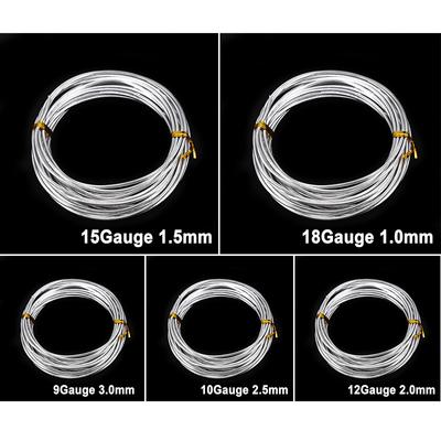 5m Aluminium Modelling Craft Jewellery Florist Wire 1mm 1.5mm 2mm 2.5mm 3mm