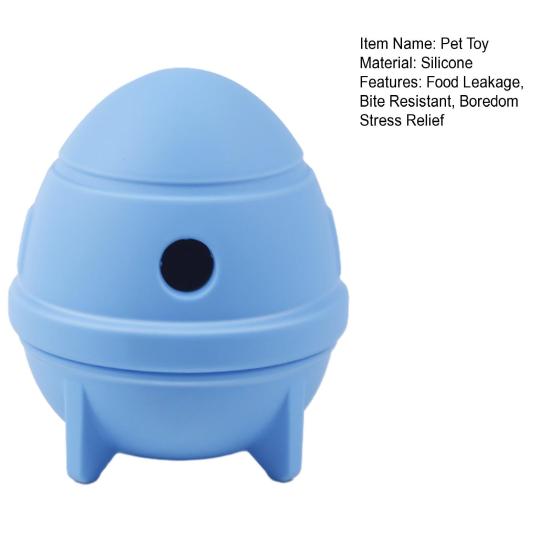 Dog Food Leakage Chew Toy Bite Resistant Spaceship Treat Dispensing Feeder Pet