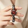 Vintage Womens Watch With Metal Bead Chain Quartz For Office Wear