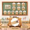 Back to School Birthday Bulletin Board Set Summer Woodland Animals Class Birthday Bulletin Board Stickers Jungle Life Month Header Decals for School