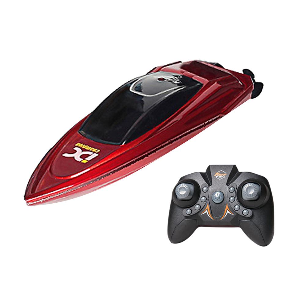 Waterproof 2.4GHz RC Boat Remote Control Ship with LED Lights for Children Adults Holiday Birthday Party Gifts