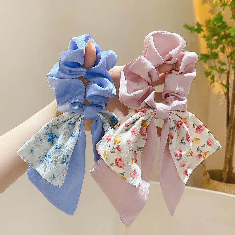 Broken Flower Bowknot Large Intestine Hair Ring Female Summer Headband Strap Hair Band Headband Flower Headwear Hair Accessories