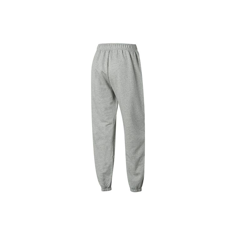 Nike Embroidered Logo Fleece-Lined Joggers Women Bottoms Grey DQ5800-063
