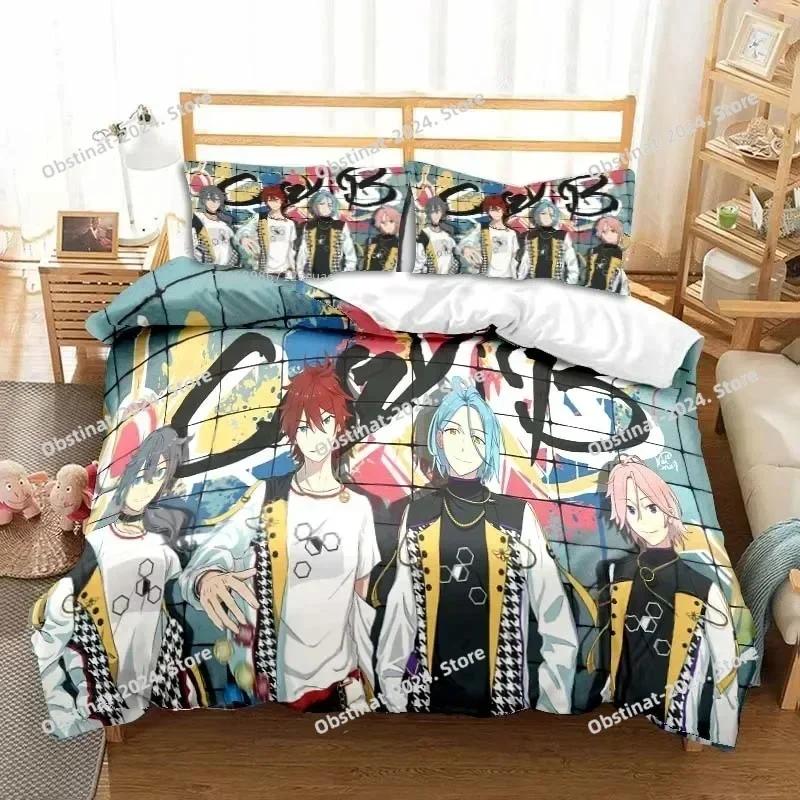 Rock Band Ensemble Stars All Season Twin Bedding Set Printed Single Comforter Duvet Cover Pillow Case 3 Pieces Kids Adult Size