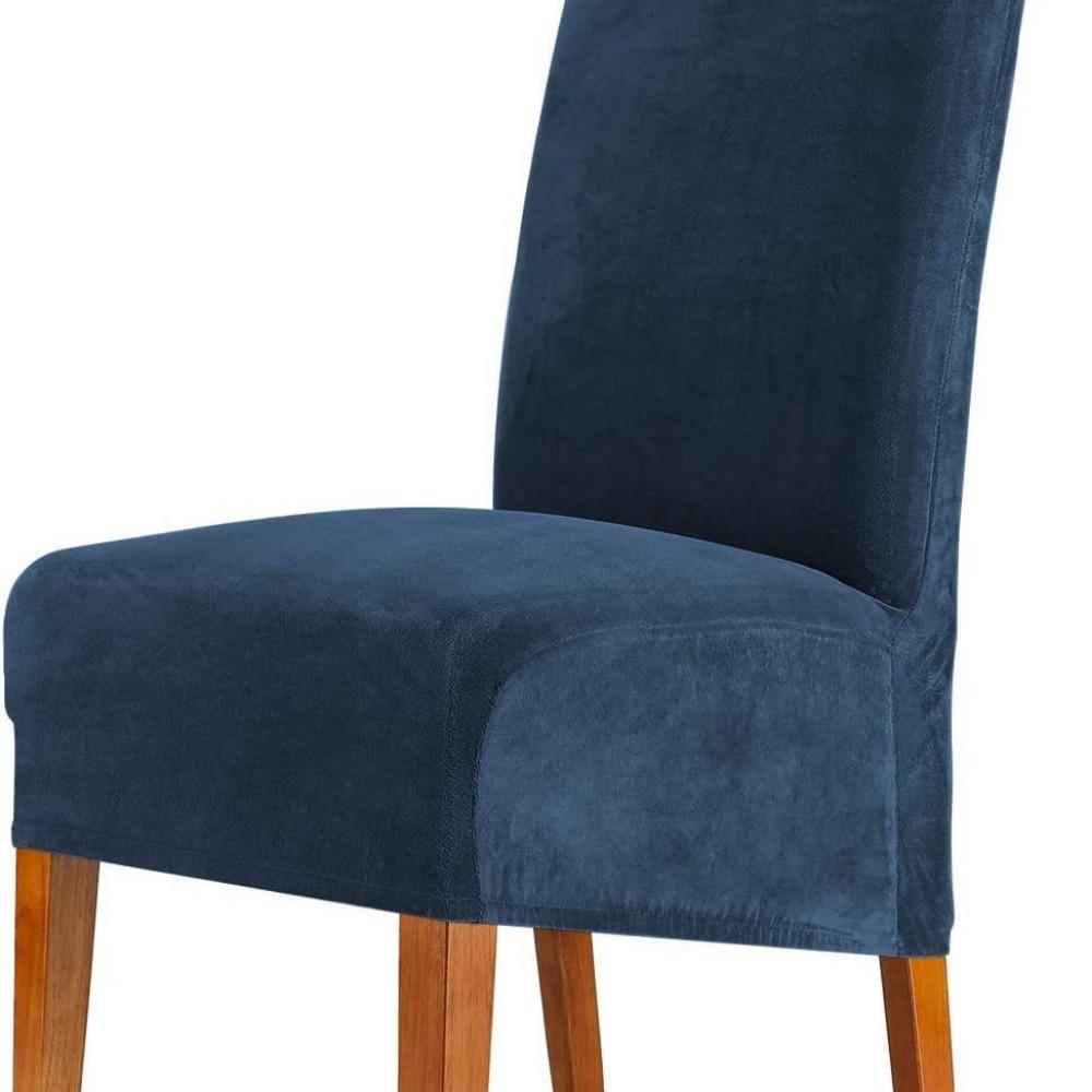 Stretch Velvet Chair Cover Universal Elastic Spandex Slipcover for Home Hotel Dining Chairs