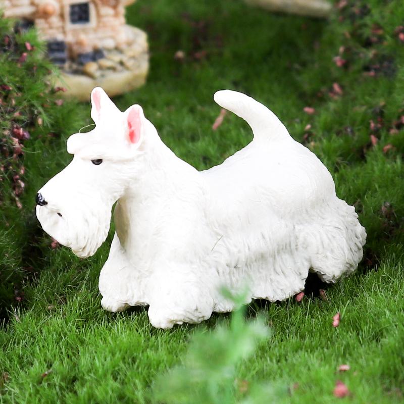Oenux Dog Animals Model Bulldog Corgi Shiba Inu Husky Pug Schnauzer Chihuahua Puppy Figurines PVC Cute Collection Toy Kid Gift