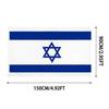 90*150cm Israel Flag Wear-resistant Israel-Country Flag Wear-resistant Smoothing Texture Israel-Country Flag for Building
