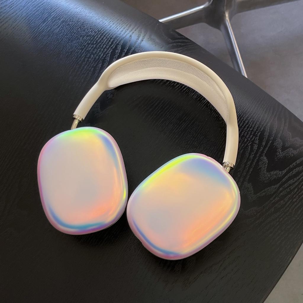 Luxury Laser IMD Earphone Case For Apple Airpods Max Cases Cool Headset Cover For AirPods Max Sleeve Shell Headphone Capa Funda