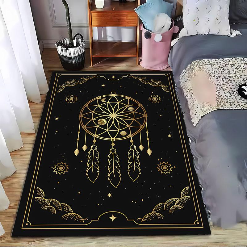 Dreamcatcher Pattern Carpet Suitable As a Non-slip Mat for the Living Room or Bedroom Sofa