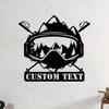 Custom Snowboarder Metal Wall Art, Personalized Goggle Name Sign for Home Decor Hot Sale