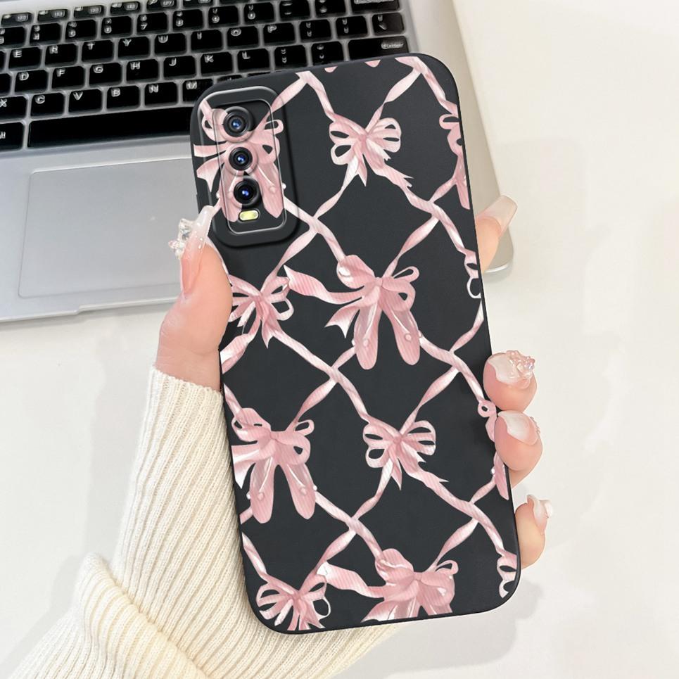 Per Vivo V2027 V2028 V2029 Cover Posteriore Vivo Y11S Y12s Y12a Y20 Y20s Y20i Custodia Girly Fashion Funda Bumper Morbido in Silicone Liquido