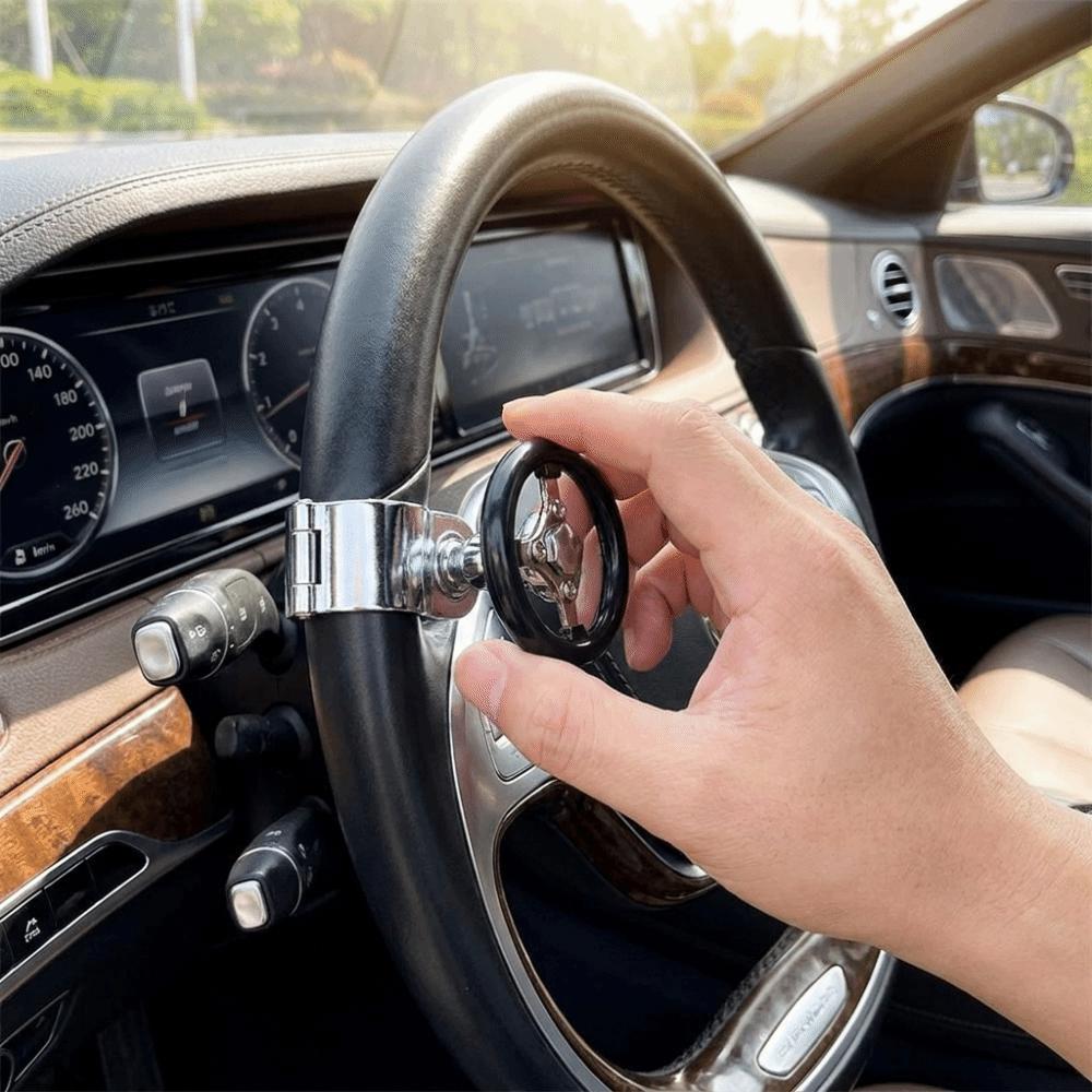 Stainless Steel One Hand Driving Knob Wear Resistant Power Steering Knob Vehicle Interior