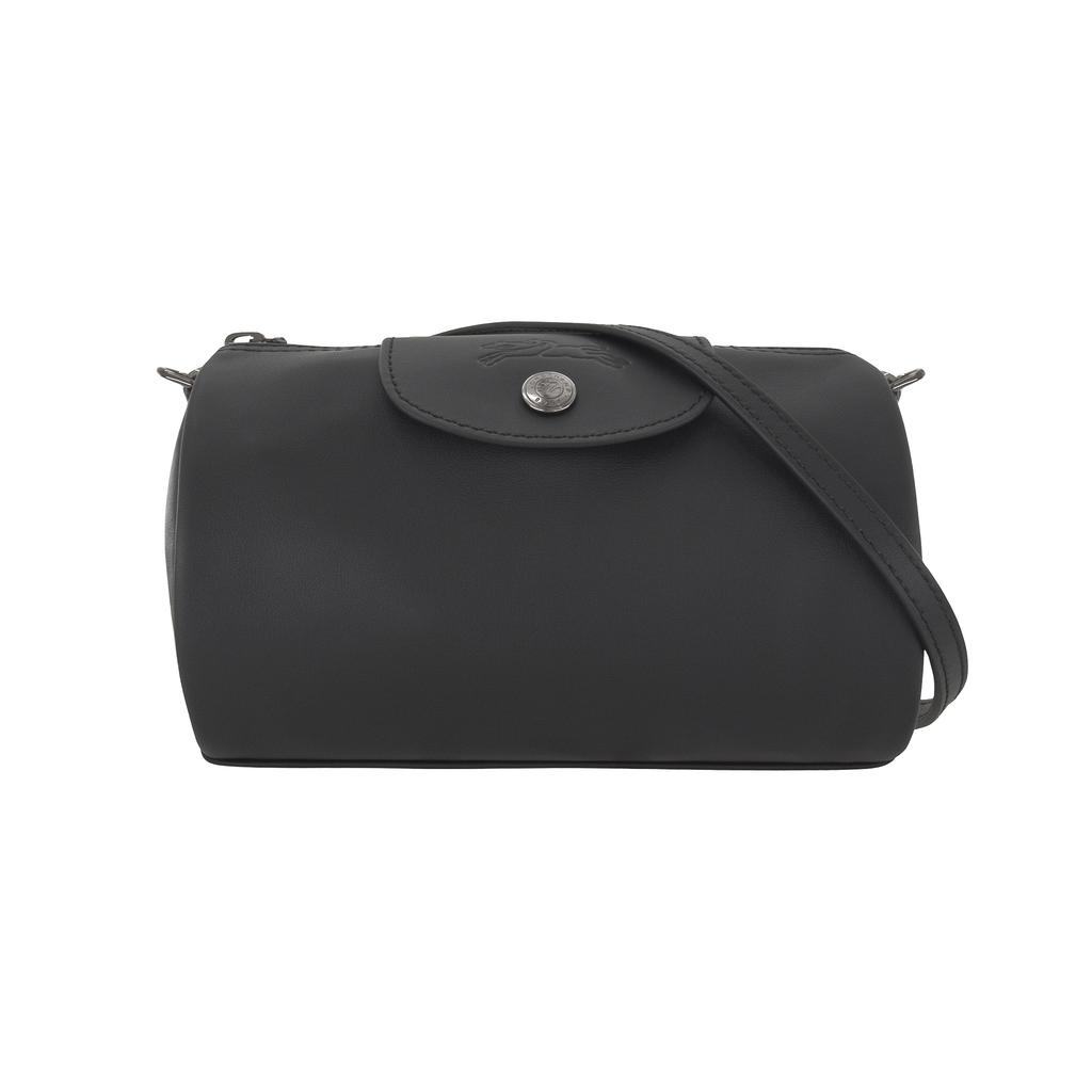 Longchamp Le Pliage Xtra Verstellbarer Abnehmbarer Schultergurt Reißverschluss Leder Umhängetasche Damen Umhängetasche Schwarz 10255987001