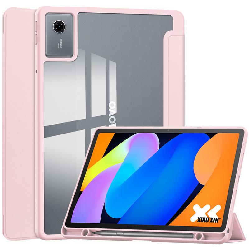 For Lenovo Idea Tab 11 Case with Pen Holder Acrylic Clear Smart Magnetic Cover for Coque Lenovo Idea Tab 11 Tb336fu Tb336zu Case